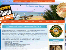 Tablet Screenshot of kitesurfingvillage.com